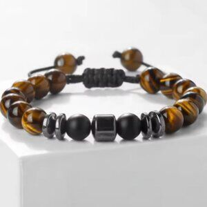 Gemstone and Magnetic Bracelet,Stone Beaded Bracelet